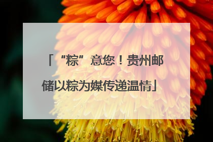 “粽”意您！贵州邮储以粽为媒传递温情