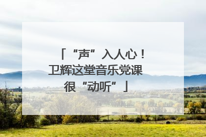 “声”入人心！卫辉这堂音乐党课很“动听”