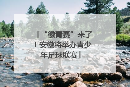 “徽青赛”来了！安徽将举办青少年足球联赛