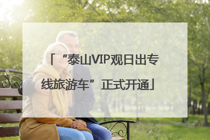 “泰山VIP观日出专线旅游车”正式开通