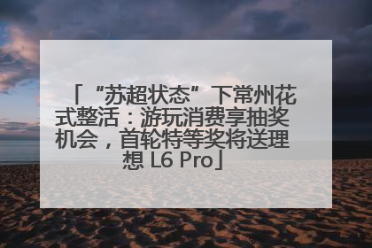 “苏超状态”下常州花式整活：游玩消费享抽奖机会，首轮特等奖将送理想 L6 Pro
