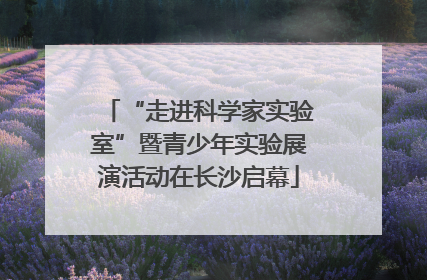 “走进科学家实验室”暨青少年实验展演活动在长沙启幕