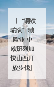 “钢铁驼队”驰欧亚 中欧班列加快山西开放步伐