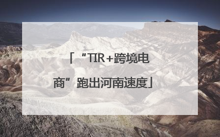 “TIR+跨境电商”跑出河南速度