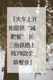 火车上开始提供“减肥餐” 长三角铁路上线79款全新餐食