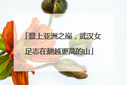 登上亚洲之巅，武汉女足志在翻越更高的山