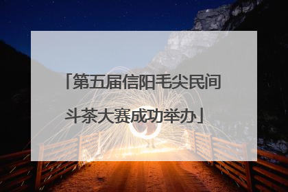 第五届信阳毛尖民间斗茶大赛成功举办