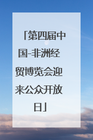 第四届中国-非洲经贸博览会迎来公众开放日