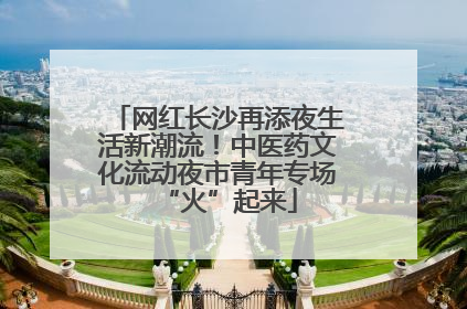网红长沙再添夜生活新潮流！中医药文化流动夜市青年专场“火”起来
