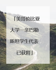 美哥伦比亚大学一亲巴勒斯坦学生代表已获释