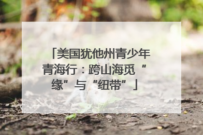 美国犹他州青少年青海行：跨山海觅“缘”与“纽带”