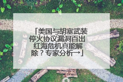 美国与胡塞武装停火协议漏洞百出 红海危机真能解除？专家分析→