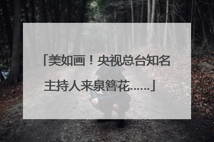 美如画！央视总台知名主持人来泉簪花……