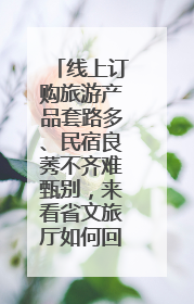 线上订购旅游产品套路多、民宿良莠不齐难甄别，来看省文旅厅如何回应？