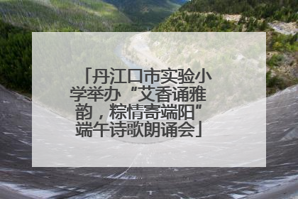 丹江口市实验小学举办“艾香诵雅韵，粽情寄端阳”端午诗歌朗诵会