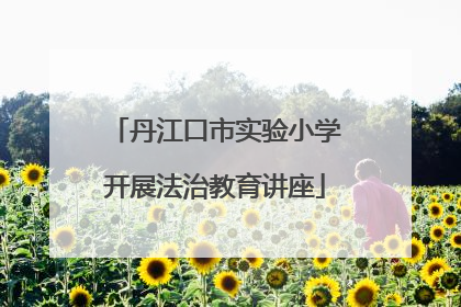 丹江口市实验小学开展法治教育讲座