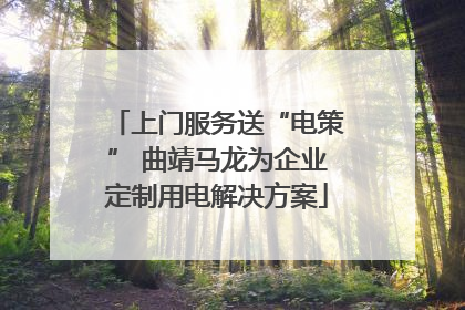 上门服务送“电策” 曲靖马龙为企业定制用电解决方案