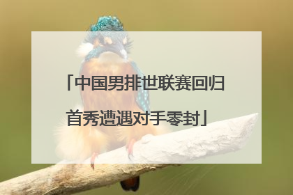 中国男排世联赛回归首秀遭遇对手零封