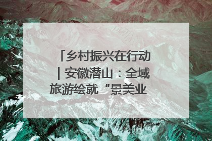 乡村振兴在行动｜安徽潜山：全域旅游绘就“景美业兴民富”新画卷