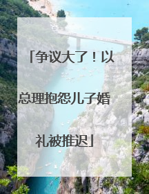 争议大了！以总理抱怨儿子婚礼被推迟