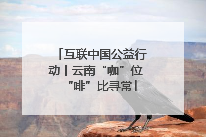 互联中国公益行动丨云南“咖”位“啡”比寻常