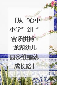 从“心中小学”到“赛场拼搏” 龙湖幼儿园多维铺就成长路