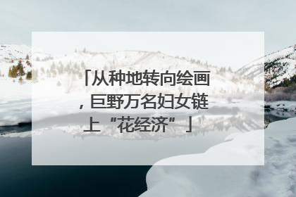 从种地转向绘画，巨野万名妇女链上“花经济”