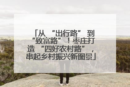 从 “出行路” 到 “致富路”！枣庄打造 “四好农村路”，串起乡村振兴新图景