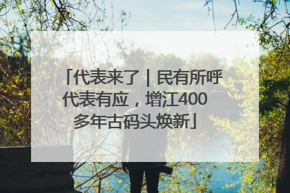 代表来了｜民有所呼代表有应，增江400多年古码头焕新