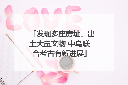 发现多座房址、出土大量文物 中乌联合考古有新进展