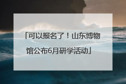 可以报名了！山东博物馆公布6月研学活动