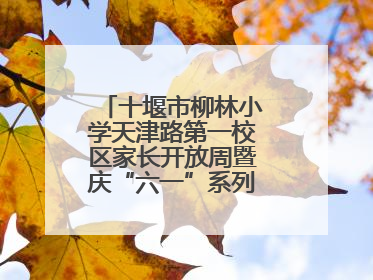 十堰市柳林小学天津路第一校区家长开放周暨庆“六一”系列活动圆满落幕
