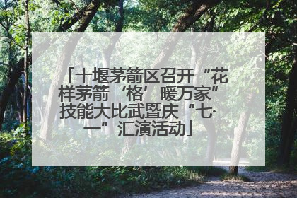 十堰茅箭区召开“花样茅箭‘格’暖万家”技能大比武暨庆“七·一”汇演活动