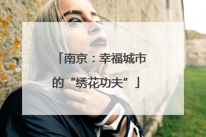 南京：幸福城市的“绣花功夫”