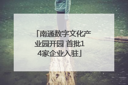 南通数字文化产业园开园 首批14家企业入驻