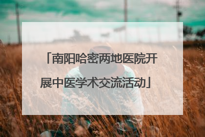 南阳哈密两地医院开展中医学术交流活动