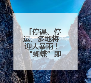 停课、停运、多地将迎大暴雨！“蝴蝶”即将登陆！