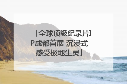 全球顶级纪录片IP成都首展 沉浸式感受极地生灵
