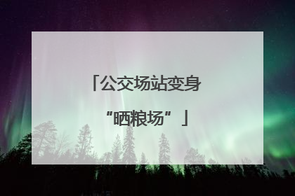 公交场站变身“晒粮场”