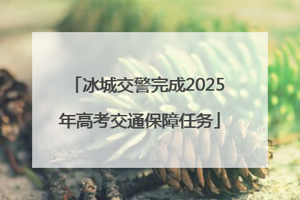 冰城交警完成2025年高考交通保障任务
