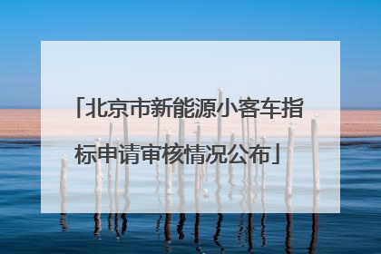 北京市新能源小客车指标申请审核情况公布