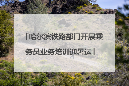 哈尔滨铁路部门开展乘务员业务培训迎暑运
