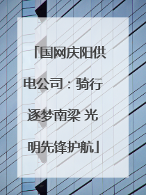 国网庆阳供电公司：骑行逐梦南梁 光明先锋护航