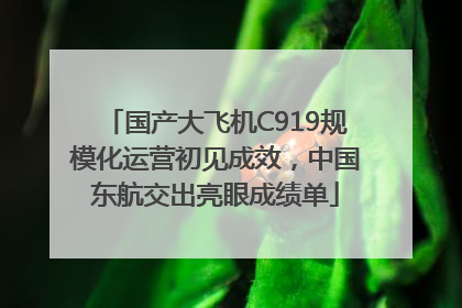 国产大飞机C919规模化运营初见成效，中国东航交出亮眼成绩单