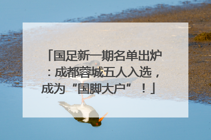 国足新一期名单出炉：成都蓉城五人入选，成为“国脚大户”！