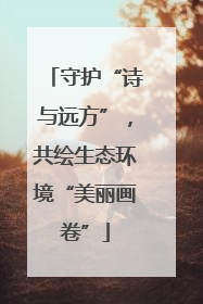 守护“诗与远方”，共绘生态环境“美丽画卷”