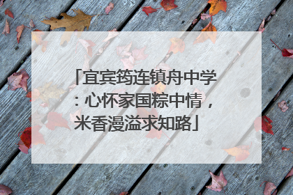 宜宾筠连镇舟中学：心怀家国粽中情，米香漫溢求知路