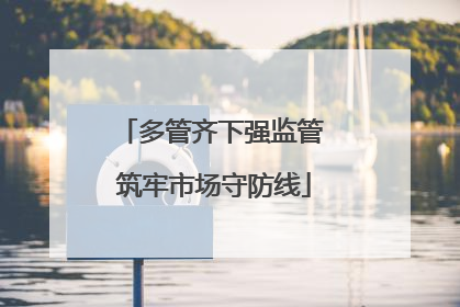 多管齐下强监管 筑牢市场守防线