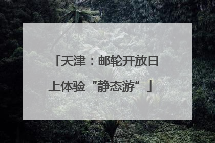 天津：邮轮开放日上体验“静态游”