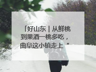 好山东｜从鲜桃到果酒一桃多吃，曲阜这小镇走上“桃”金路